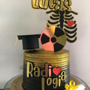 Topo de Bolo Radiologia Para Imprimir Studio para festa de formatura e decoração temática