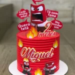 Topo de Bolo Raiva Divertidamente Studio