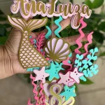 Topo de Bolo Sereia Para Imprimir Studio