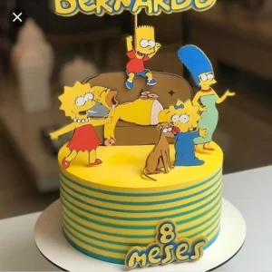 Topo de Bolo Simpsons Para Imprimir Studio para festa de aniversário e decoração temática