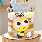 Topo de Bolo Tema Abelha Studio