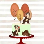 Topo de Bolo Tico e Teco Para Imprimir