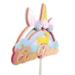 Topo de Bolo Unicórnio 3d Para Imprimir