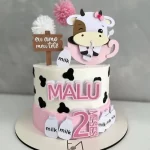 Topo de Bolo Vaquinha Para Imprimir Studio