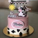 Topo de Bolo Vaquinha eu Amo Tete Studio