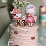 Topo de Bolo Vovó Costureira Para Imprimir