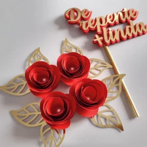 Topo de Bolo de Repente Mais Linda Studio para festa de aniversário e decoração temática