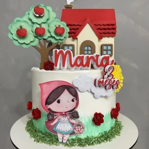 Topper de Bolo Chapeuzinho Vermelho