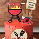 Topper de Bolo Churrasco Para Imprimir