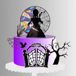 Topper de Bolo da Wandinha Studio