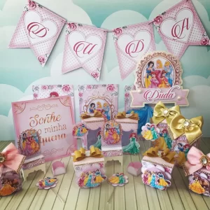 Enfeite de Mesa Princesas Disney