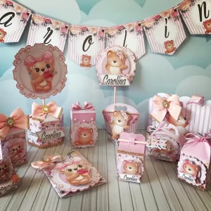 Aniversario Tema Ursos Studio, Png e Pdf