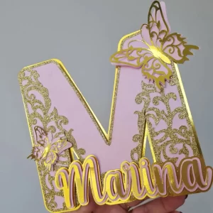 Alfabeto Para Topo de Bolo Studio para decoração de festas