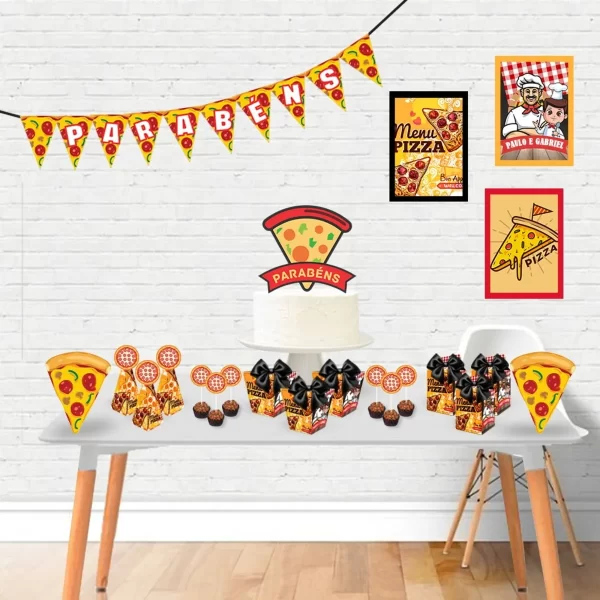 Aniversario Tema Pizzaria Studio e Pdf