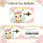 Arquivo Cartão Sus Abelhinha Png e Pdf