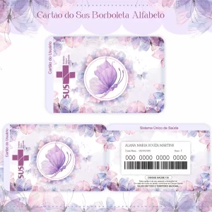 Arquivo Cartão Sus Borboletas Png e Pdf
