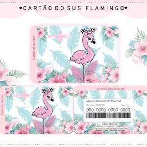 Arquivo Cartão Sus Flamingo Png e Pdf