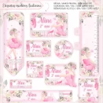 Arquivo Etiqueta Escolar Bailarina