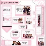 Arquivo Etiqueta Escolar Blackpink