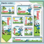 Arquivo Etiqueta Escolar Bob Zoom