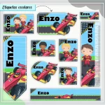 Arquivo Etiqueta Escolar Formula 1