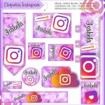 Arquivo Etiqueta Escolar Instagram