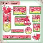 Arquivo Etiqueta Escolar Melancia