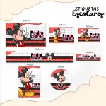 Arquivo Etiqueta Escolar Mickey