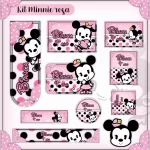 Arquivo Etiqueta Escolar Minnie Rosa