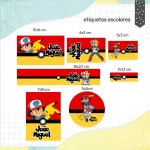 Arquivo Etiqueta Escolar Pokemon