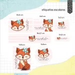 Arquivo Etiqueta Escolar Raposinha