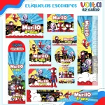 Arquivo Etiqueta Escolar Spidey