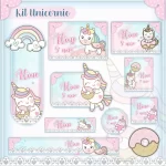 Arquivo Etiqueta Escolar Unicórnio