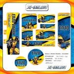 Arquivo Etiqueta Escolar Wolverine