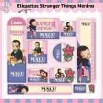 Arquivo Etiqueta Escolar de Stranger Things