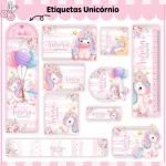Arquivo Etiqueta Unicornio Para Editar