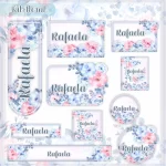 Arquivo Etiquetas Florais Para Imprimir