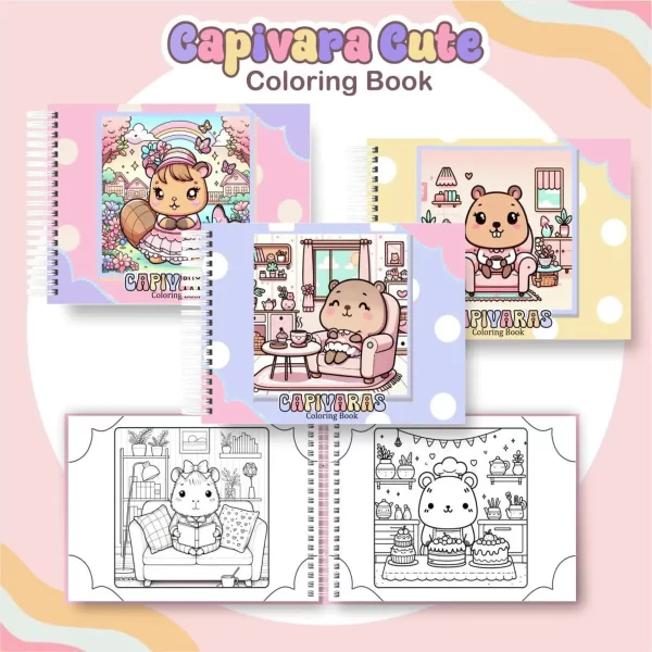 Arquivo Livro de Colorir Capivara Pintar