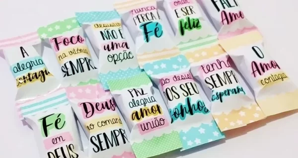 Balas Com Frases Motivacionais Pdf e Png