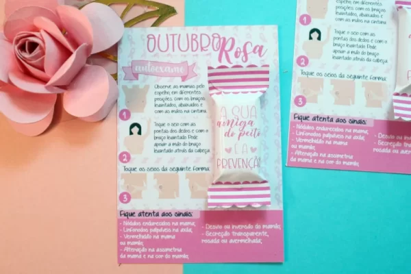 Balas Personalizadas Outubro Rosa Para Imprimir
