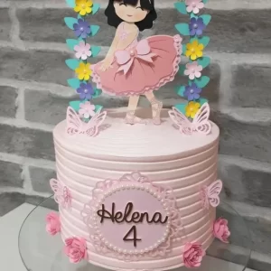 Bolo Bailarina Com Topper Studio
