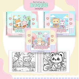 Bosque Encantado Para Colorir Pintar Pdf