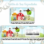 Cartão Sus Fazendinha Menino Png e Pdf