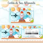 Cartao do sus Personalizado Astronauta