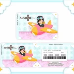 Cartao do sus Personalizado Aviadora Png e Pdf