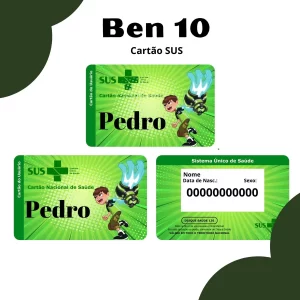 Cartao do sus Personalizado Ben 10 Png