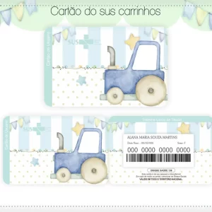 Cartao do sus Personalizado Carrinho Png e Pdf