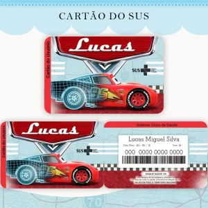 Cartao do sus Personalizado Carros Png e Pdf
