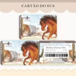 Cartao do sus Personalizado Cavalo Png e Pdf