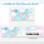 Cartao do sus Personalizado Chuva de Amor
